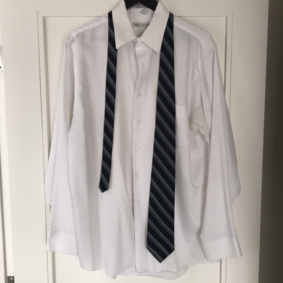 Like New! 100% Silk Tie Calvin Klein - Blue & Black - Picture 2 of 5